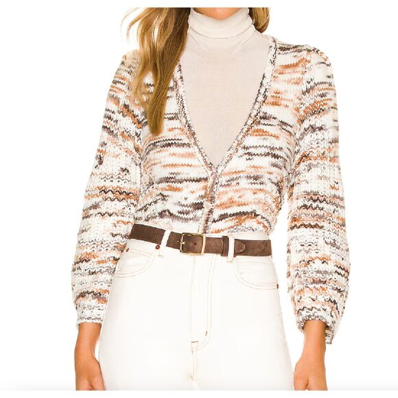 FOR LOVE & LEMONS Geri‎ V-Neck Cardigan Small - Picture 1 of 6